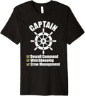 Awesome Captain Boating Sailing Nautical Boat Owner Funny Premium Apparel Premium Print Best Seller Look
