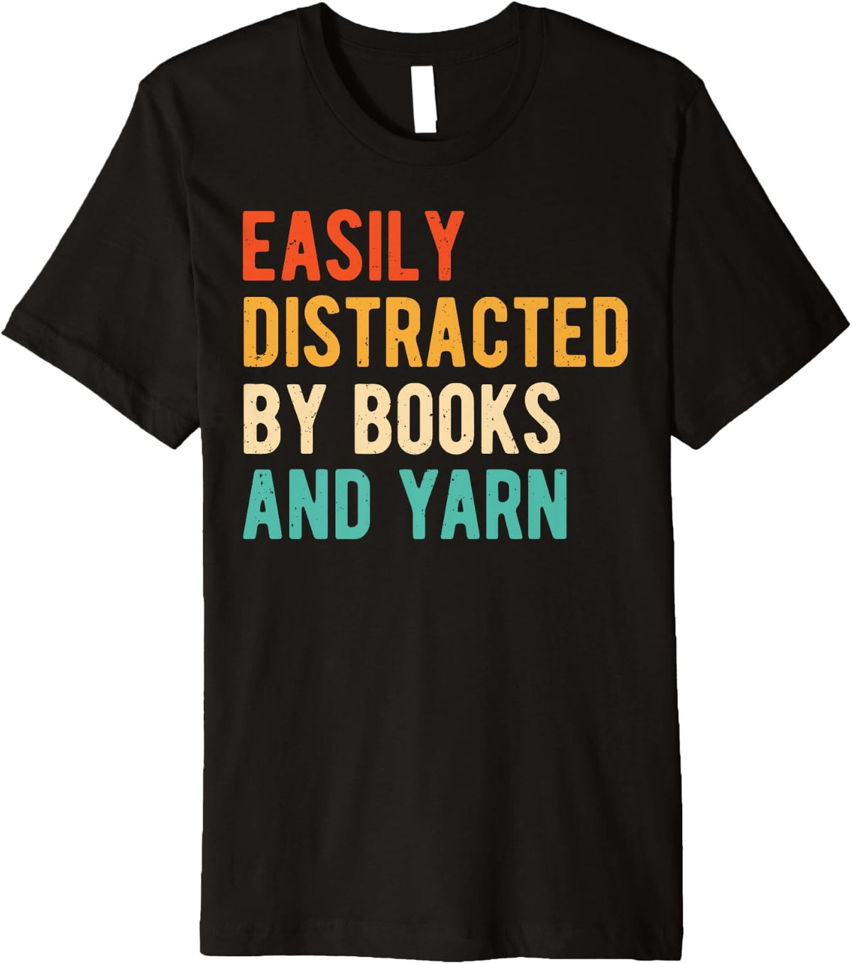 Funny Knitting Book Lover Easily Distracted by Books & Yarn Premium Yarn Supply | Viral US Pick | Customer Favorite