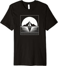 Sailboat On Lake Classy Minimalist Nautical Sailing Boater Premium Apparel High Search Demand Everyday Wear