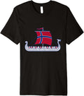 Norge Viking Ship Scandinavian Norway Flag Boat Viking Premium Apparel Trending US Best Seller Look