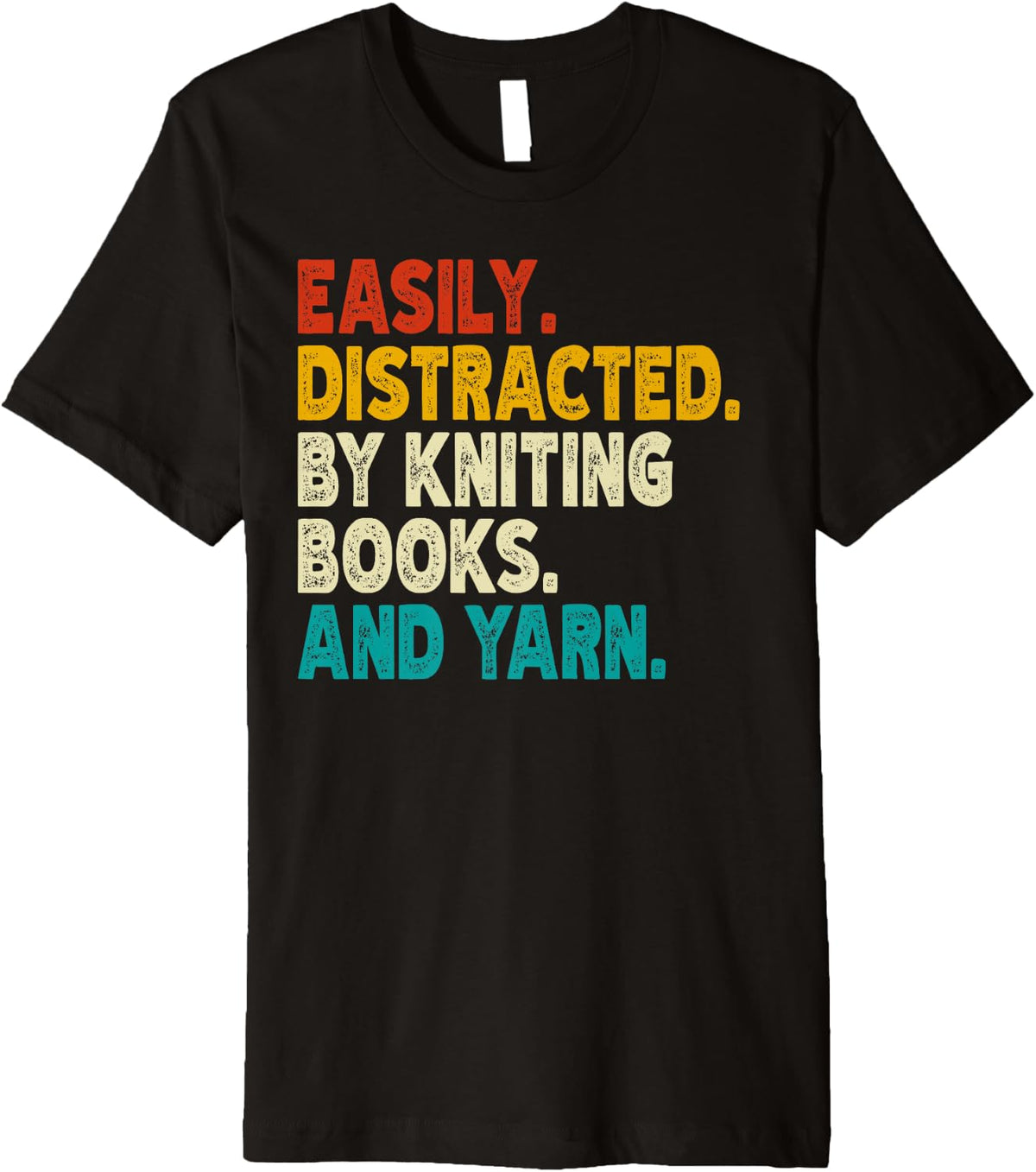 Easily Distracted by Knitting Books And Yarn Quote Reader Premium Yarn Supply | Viral US Pick | Best Seller Choice