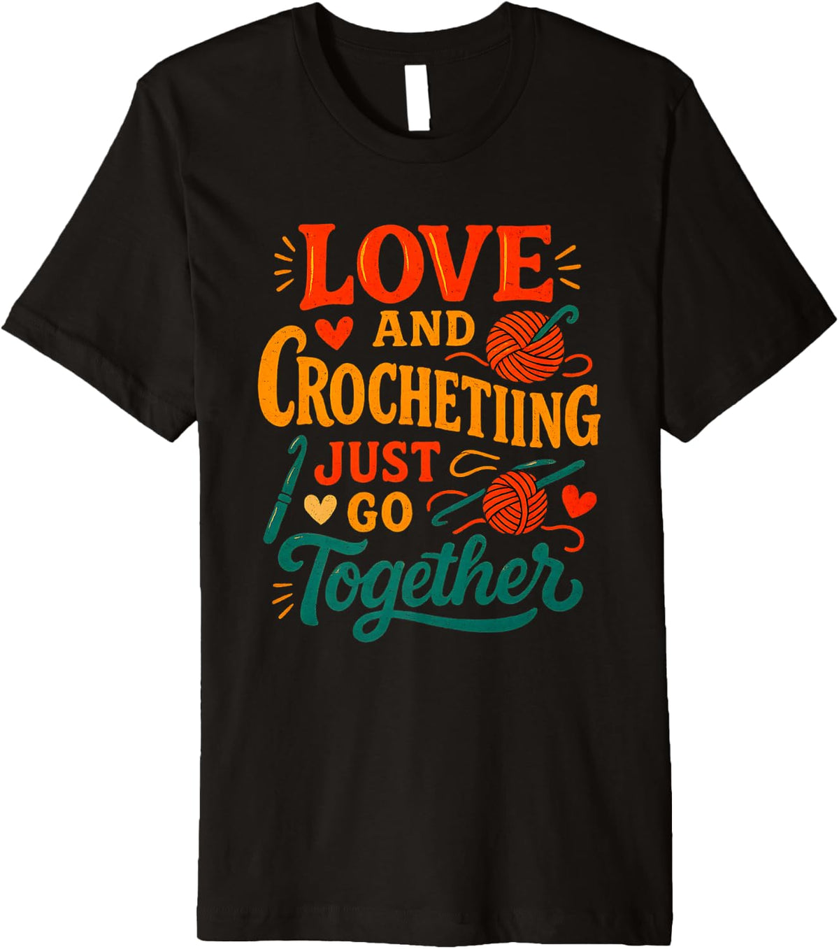 Love and Crocheting Just Go Together Yarn Art Design Premium Yarn Supply | Premium Quality | Best Seller Choice
