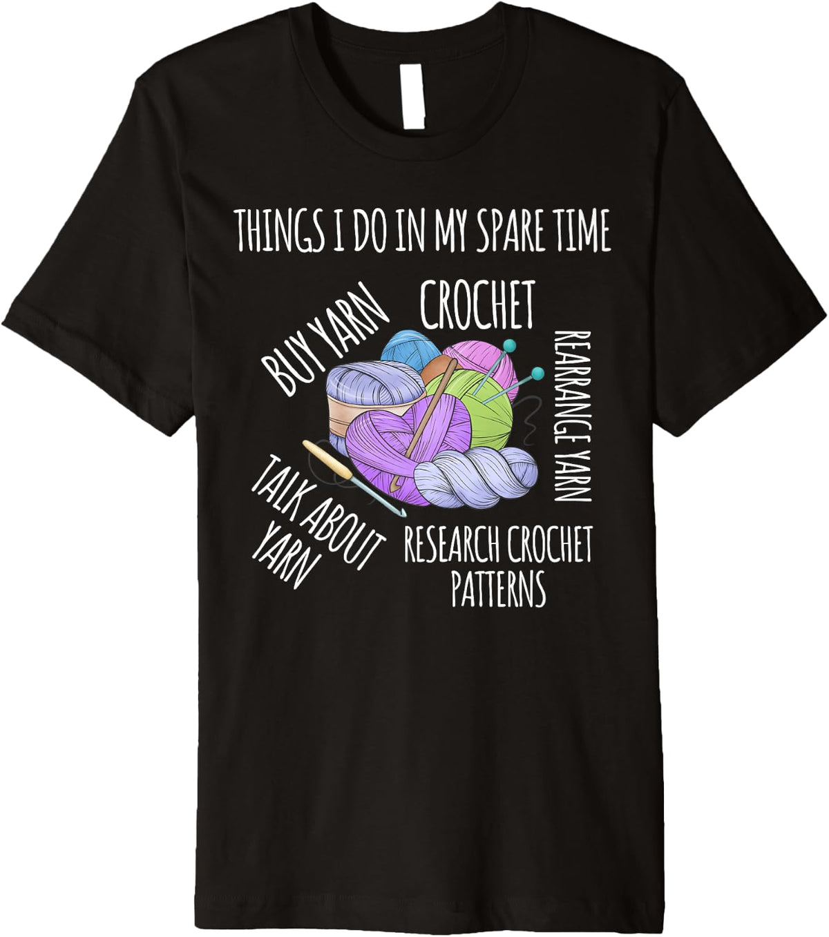 Funny Saying In My Spare Time Talk About Yarn Women Crochet Premium Yarn Supply | Viral US Pick | Best Seller Choice