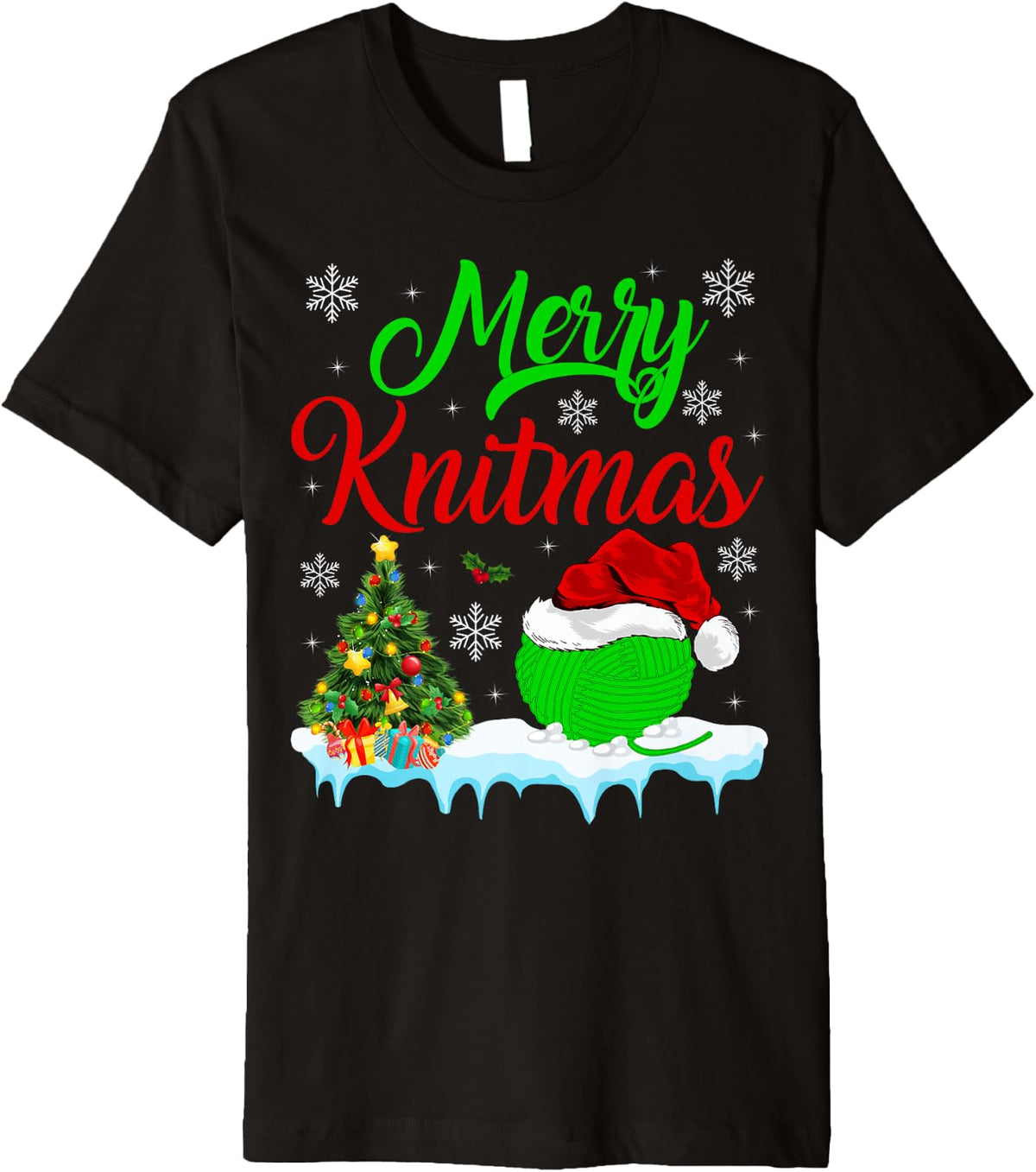 Xmas Tree Lighting Merry Knitmas Knitting Yarn Christmas Premium Yarn Supply | Viral US Pick | Best Seller Choice