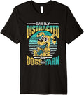 Easily Distracted By Dogs And Yarn Knitter Knit Knitting Premium Yarn Supply | Trending 2025 | Perfect for Crafters