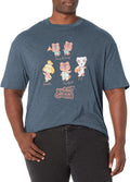 Nintendo Character Textbook Men's Tall Tops Short Sleeve Tee Shirt Navy Heather T-Shirt | Aesthetic Streetwear