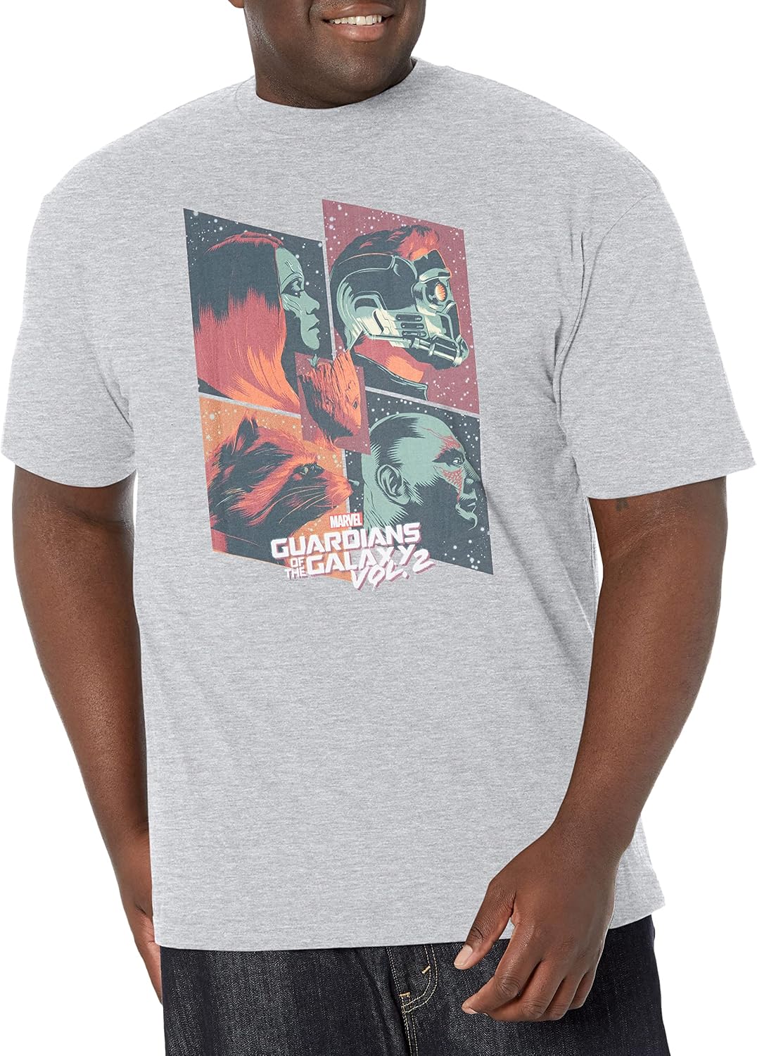 Marvel Side View Star Men's Tops Short Sleeve Tee Shirt T-Shirt | Best Seller