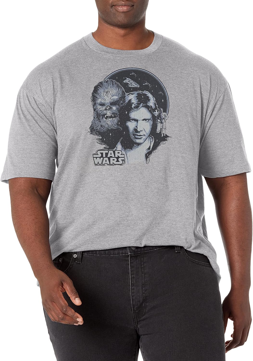STAR WARS Big & Tall Solo Men's Tops Short Sleeve Tee Shirt T-Shirt | Best Seller
