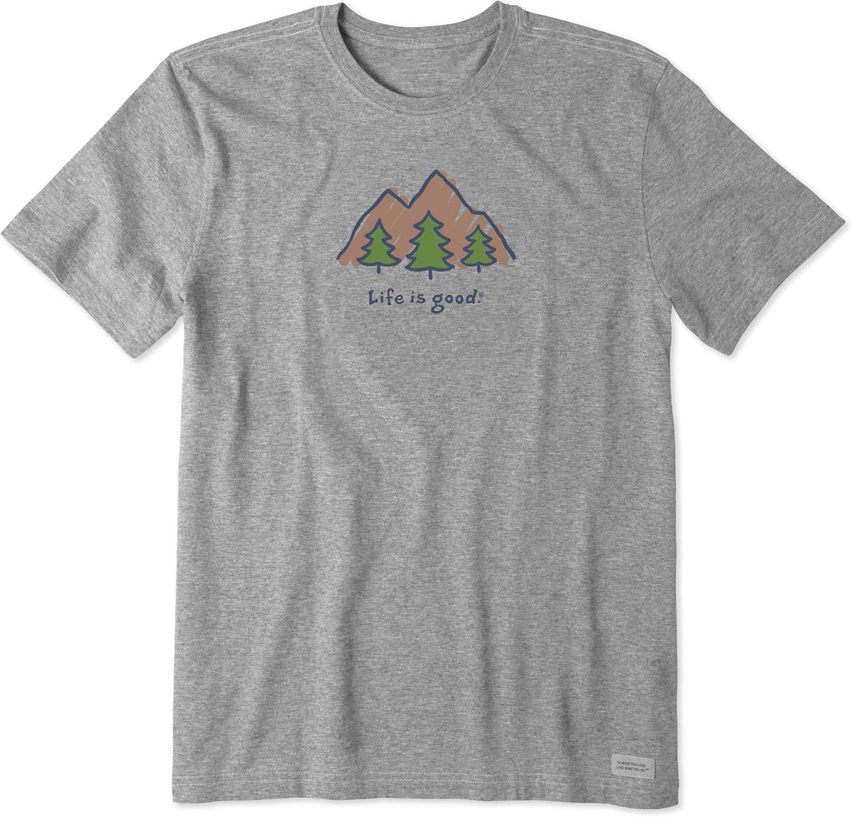 Life is Good Men's Crusher T-Shirts, Short Sleeve Cotton Crew Neck Graphic Tee Shirt, LIG Mountains T-Shirt | Trendin...