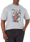 Marvel Classic Iron Mood Men's Tops Short Sleeve Tee Shirt T-Shirt | US Viral Style