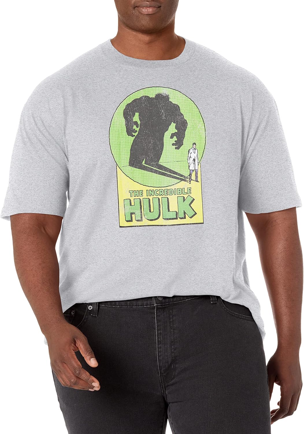 Marvel Big & Tall Classic Hulk Transformation Men's Tops Short Sleeve Tee Shirt T-Shirt | US Viral Style