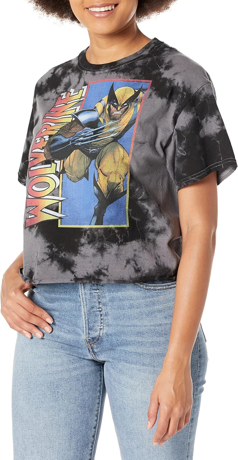Marvel Universe Classic Wolverine Women's Fast Fashion Short Sleeve Tee Shirt T-Shirt | US Viral Style