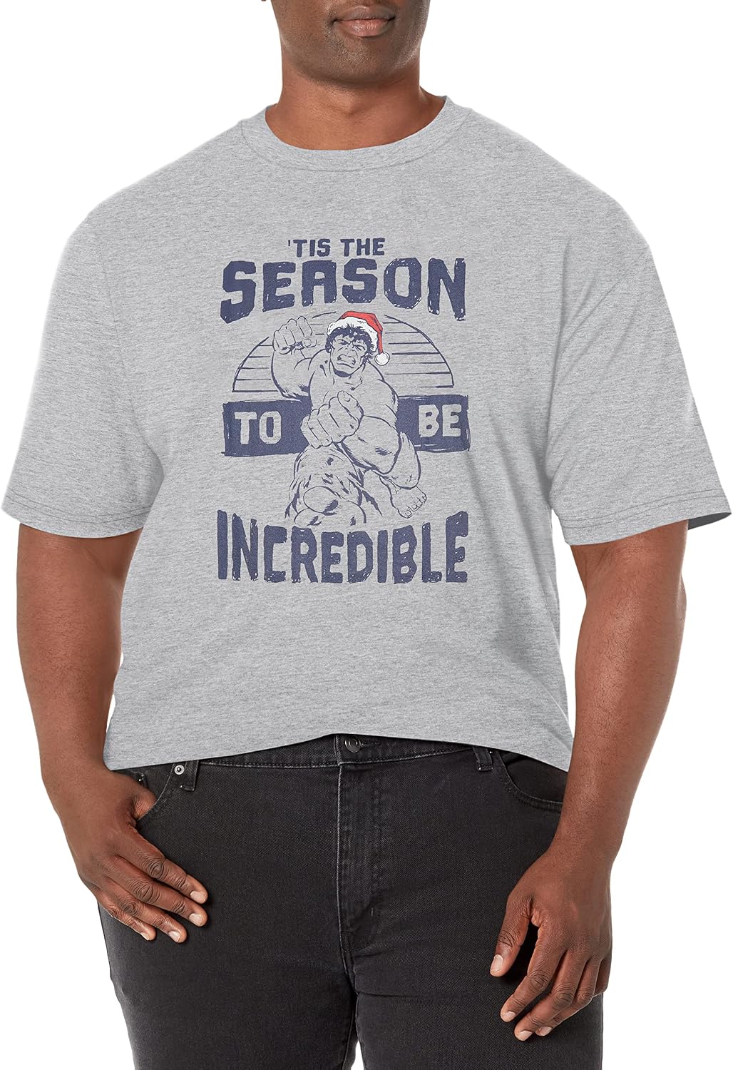 Marvel Big & Tall Classic Incredible Season Men's Tops Short Sleeve Tee Shirt T-Shirt | Aesthetic Streetwear