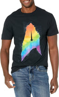 Star Trek Men's Discovery Pride Paint Badge Apparel | Aesthetic Streetwear
