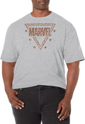 Marvel Big & Tall Classic Logo Leopard Fill Men's Tops Short Sleeve Tee Shirt T-Shirt | Premium Quality