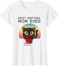 Best Knitting Mom Ever Cat Retro Sunset Vintage Yarn Yarn Supply | Premium Quality | Perfect for Crafters