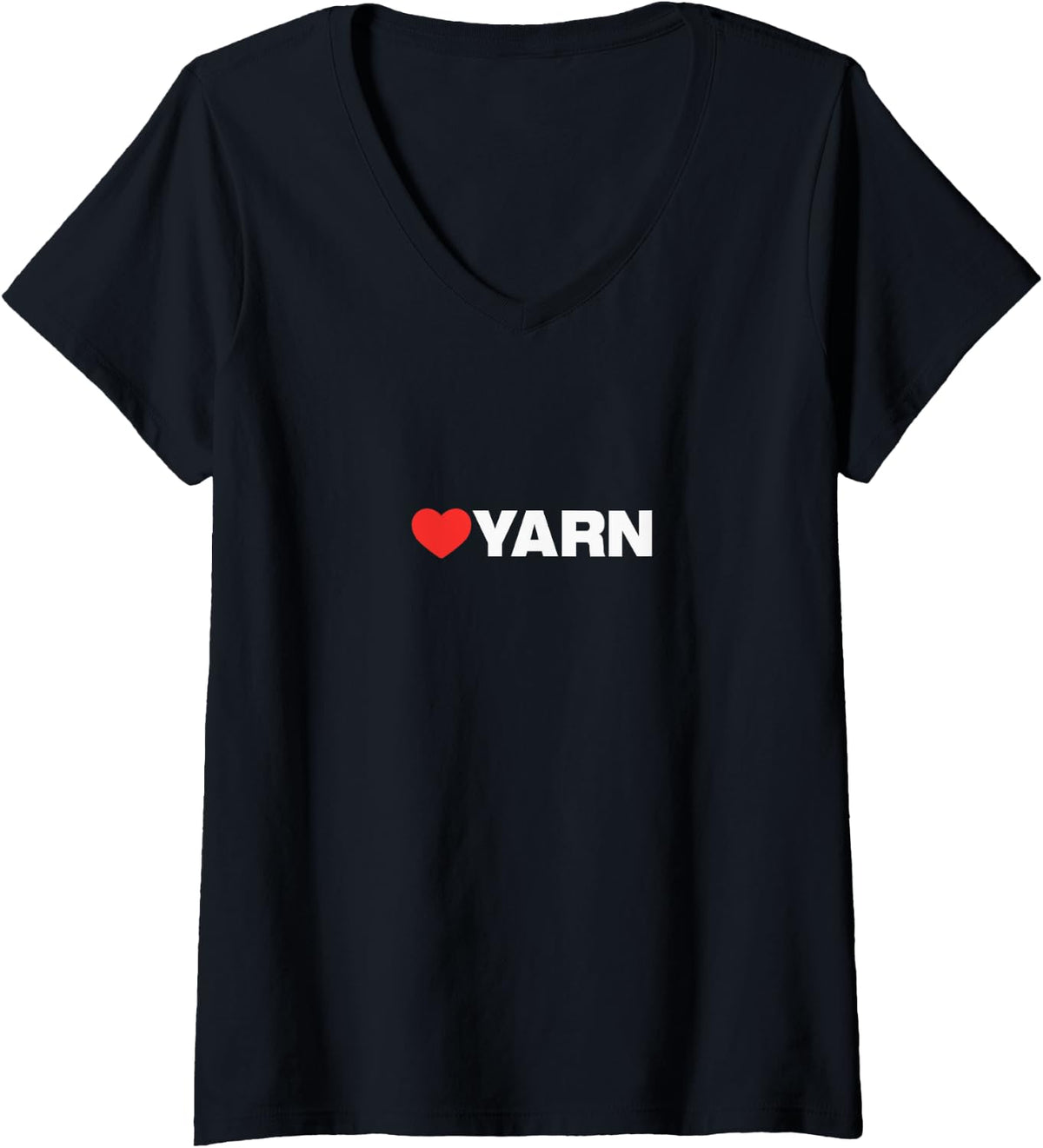Womens YARN Love - Like Heart Your Best Favorite Yarn V-Neck Yarn Supply | Top Rated | Perfect for Crafters