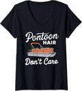 Womens Funny Pontoon Captain Art for Men Women Pontoon Boat Owner V Neck Apparel Streetwear Style Best Seller Look