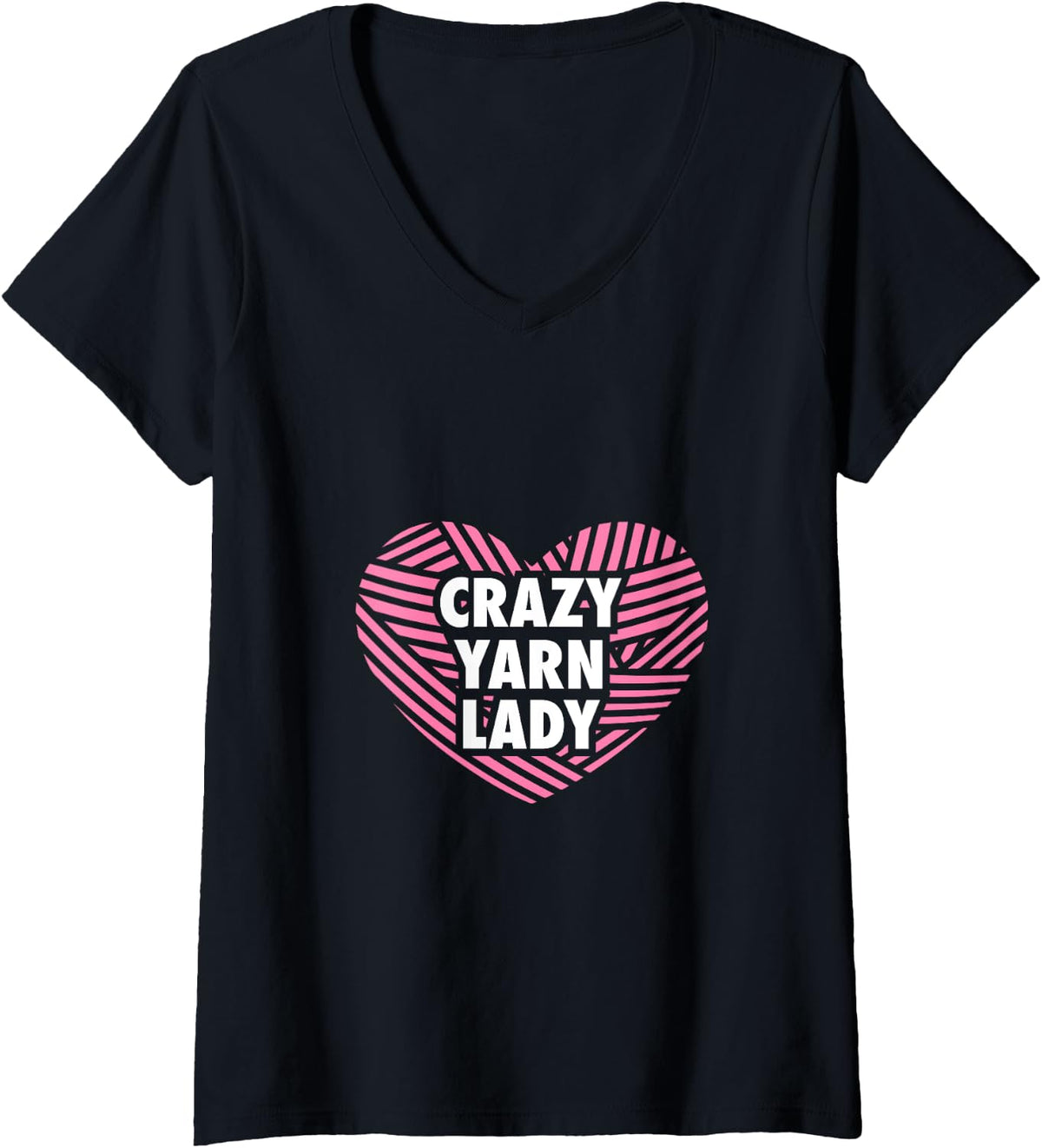 Womens Crazy Yarn Lady Knitting Gift Yarn Knitter V-Neck Yarn Supply | Trending 2025 | High CTR Title