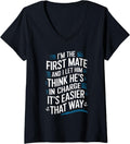 Womens First Mate Boating Sea Boat Lover for Men Women V Neck Apparel Trending US US Top Pick