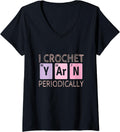 Womens Cute Crocheting - I Crochet Yarn Periodically Yarn Quilting V-Neck Yarn Supply | Trending 2025 | High CTR Title