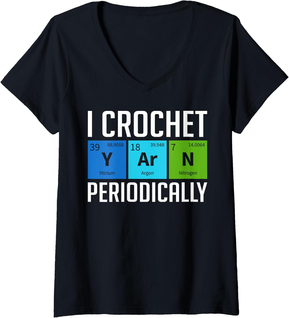 Womens I Crochet Periodically Yarn Lover Funny Crocheting V-Neck Yarn Supply | Trending 2025 | High CTR Title