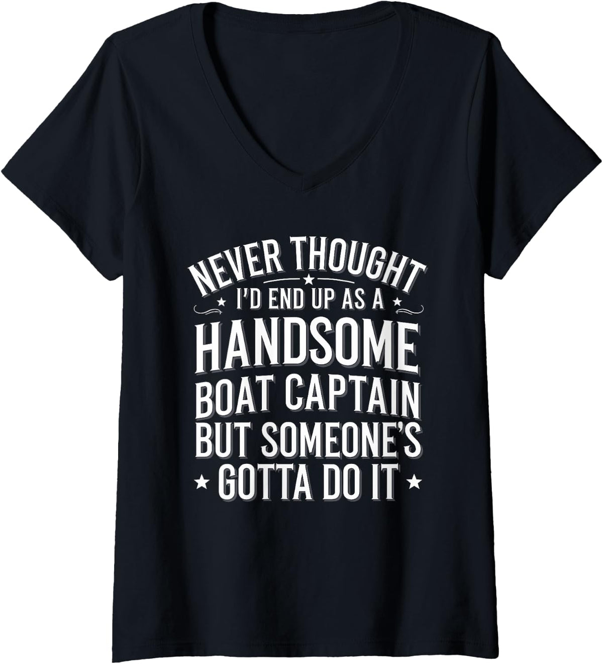 Womens Boating Funny Boat Captain Humor Yacht Boat Life for Men V Neck Apparel Viral TikTok Find Hot Right Now