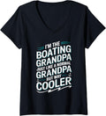 Womens Boat Captain Boat Life Boating Grandpa Yacht for Men V Neck Apparel Viral TikTok Find Gift Ready
