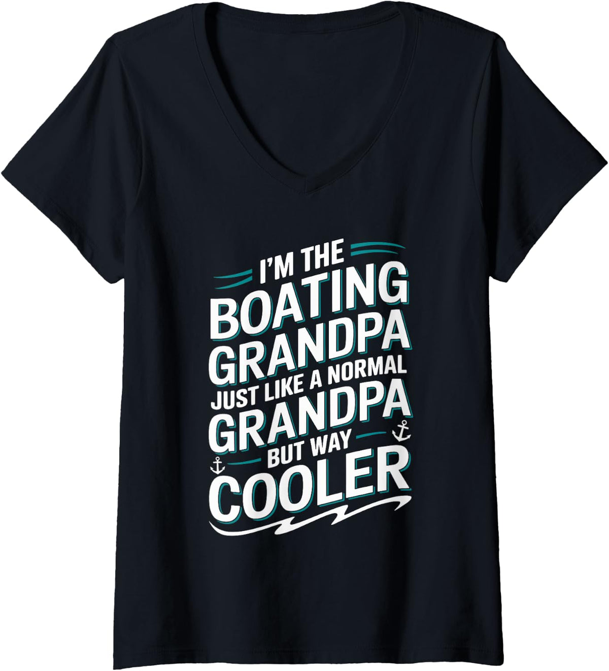 Womens Boat Captain Boat Life Boating Grandpa Yacht for Men V Neck Apparel Viral TikTok Find Gift Ready