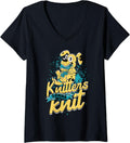 Womens Knitting Yarn Knitter Knitters gonna knit V-Neck Yarn Supply | High Search Volume | Customer Favorite