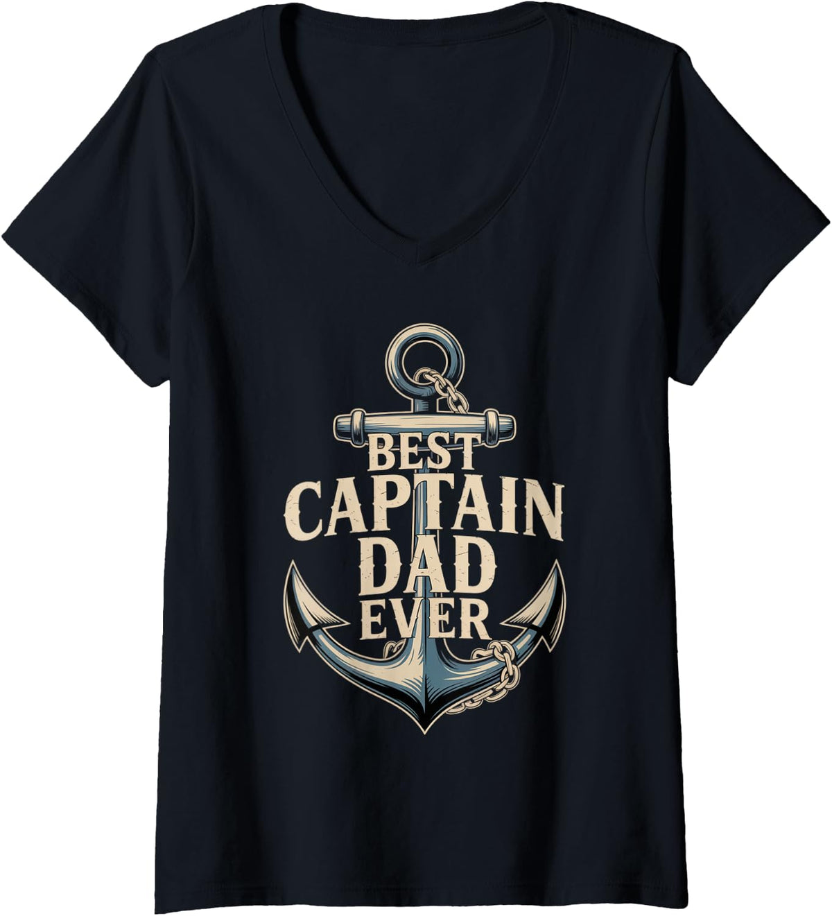 Womens Best Boat Dad Ever For Men Gift Idea Boating Funny Daddy V Neck Apparel High Search Demand Everyday Wear