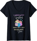 Womens Funny Knitting Tee Yarn Lover Cute Crafty Knitter V-Neck T-Shirt | Premium Quality | High CTR Title