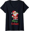 Knitting Christmas Wool Yarn Knitter Merry Knitmas V-Neck Yarn Supply | High Search Volume | Perfect for Crafters