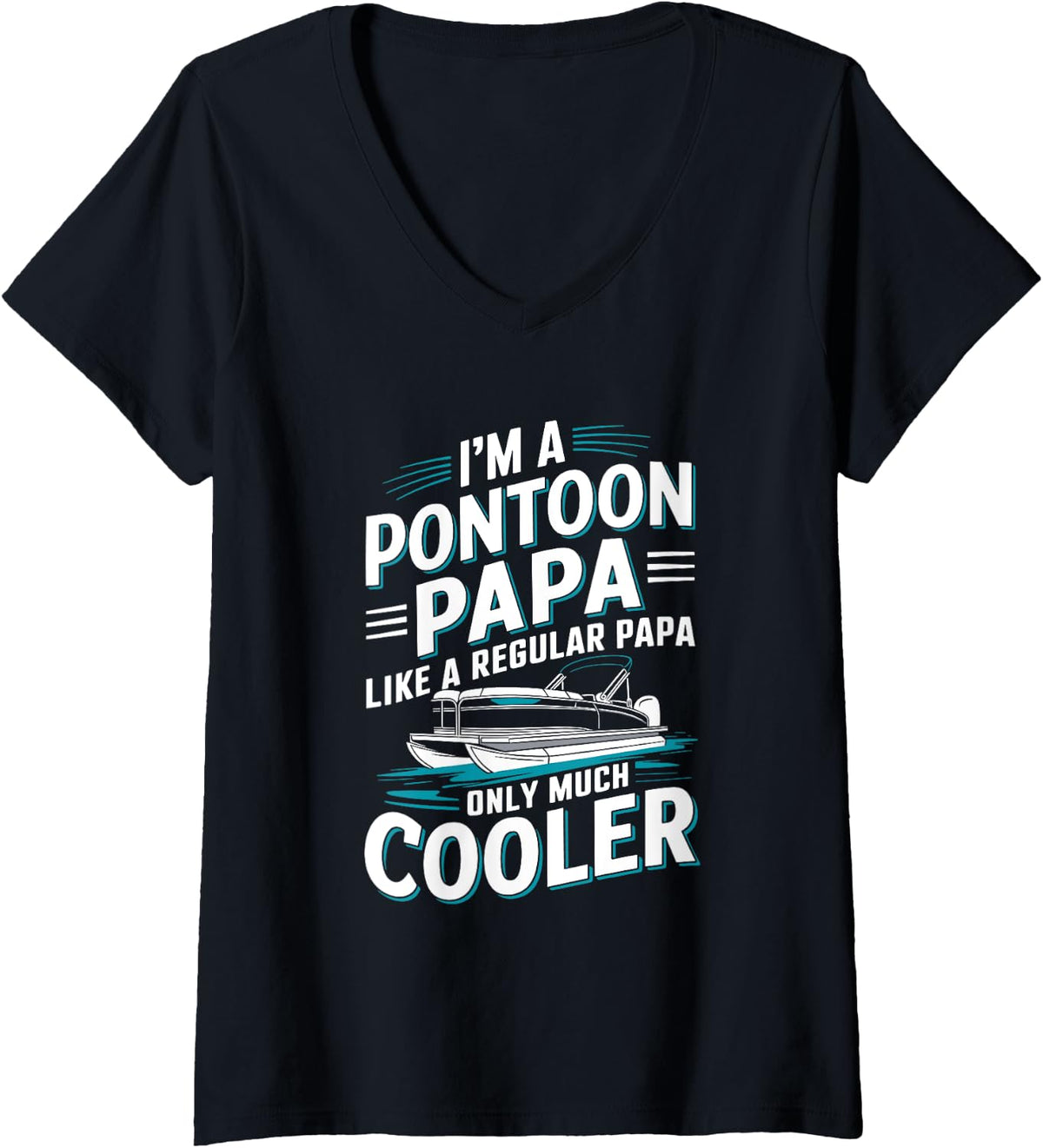 Womens Pontoon Boat Captain Quotes Boating Pantooning V Neck Apparel Viral TikTok Find Best Seller Look