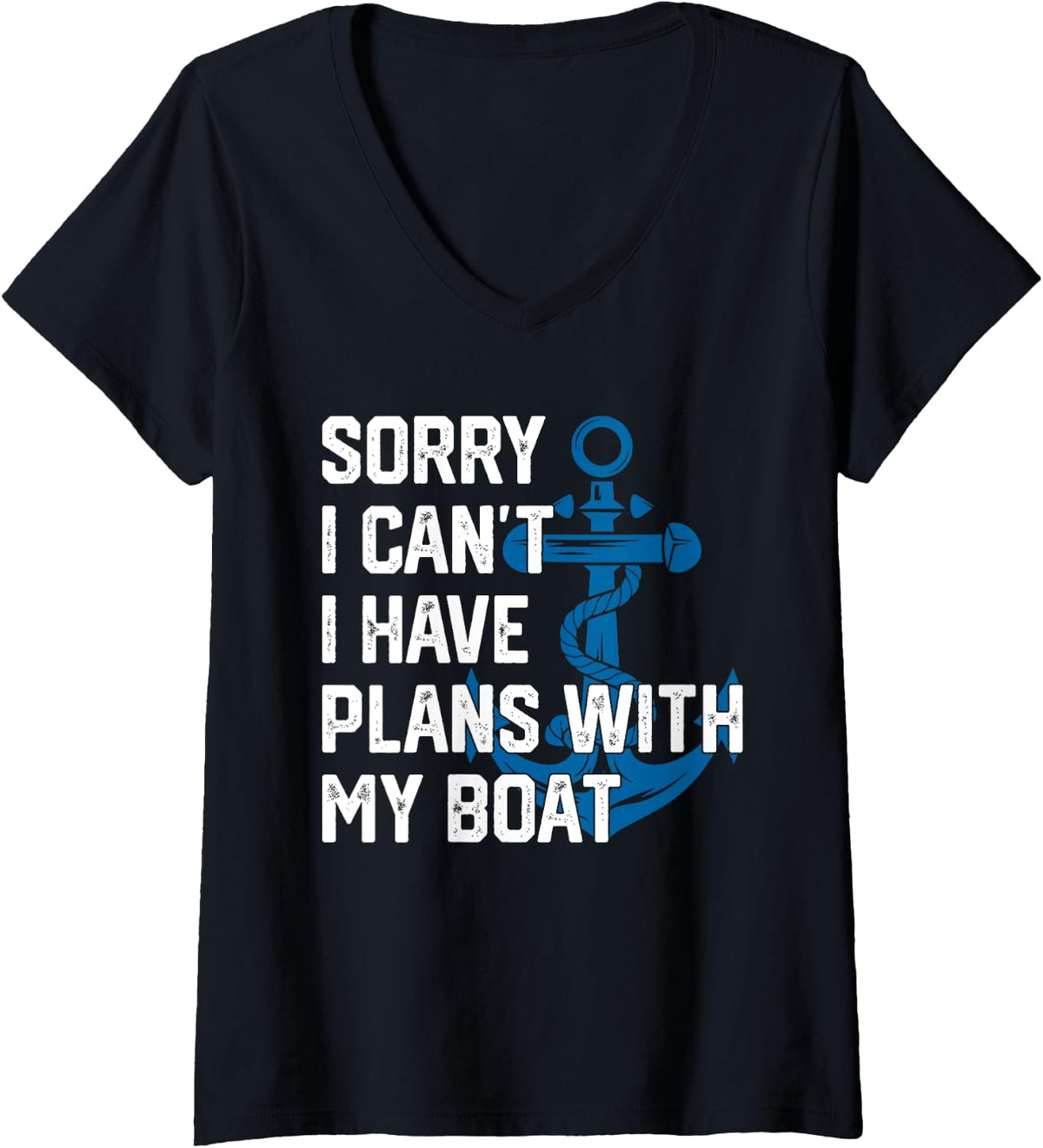 Womens Sorry I Can t I Have Plans With My Boat Boating Captain Men V Neck Apparel Streetwear Style Best Seller Look