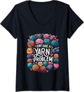 Funny Yarn Collecting, Knitting Crocheting Yarn Problem V-Neck Yarn Supply | Trending 2025 | High CTR Title