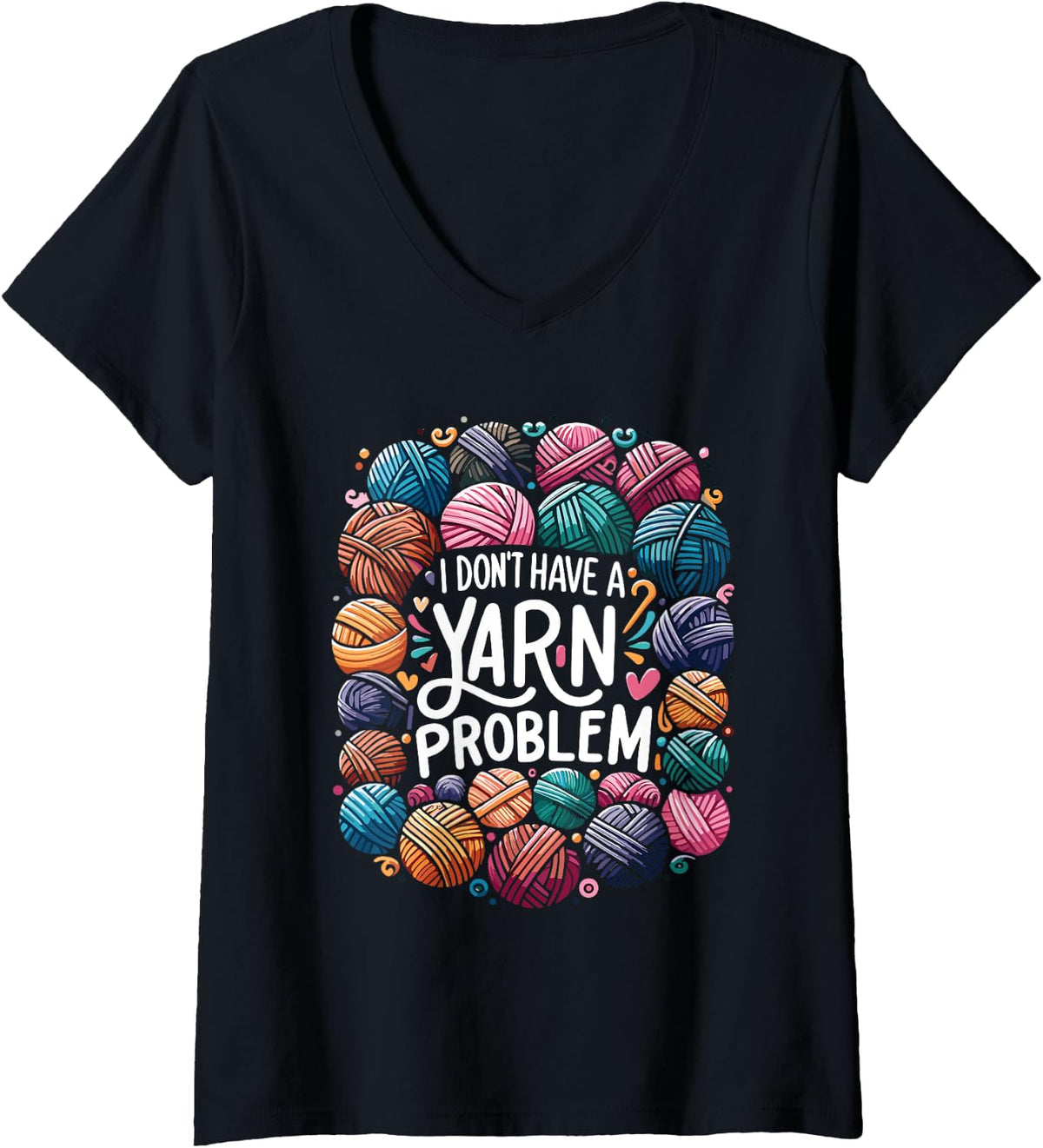Funny Yarn Collecting, Knitting Crocheting Yarn Problem V-Neck Yarn Supply | Trending 2025 | High CTR Title