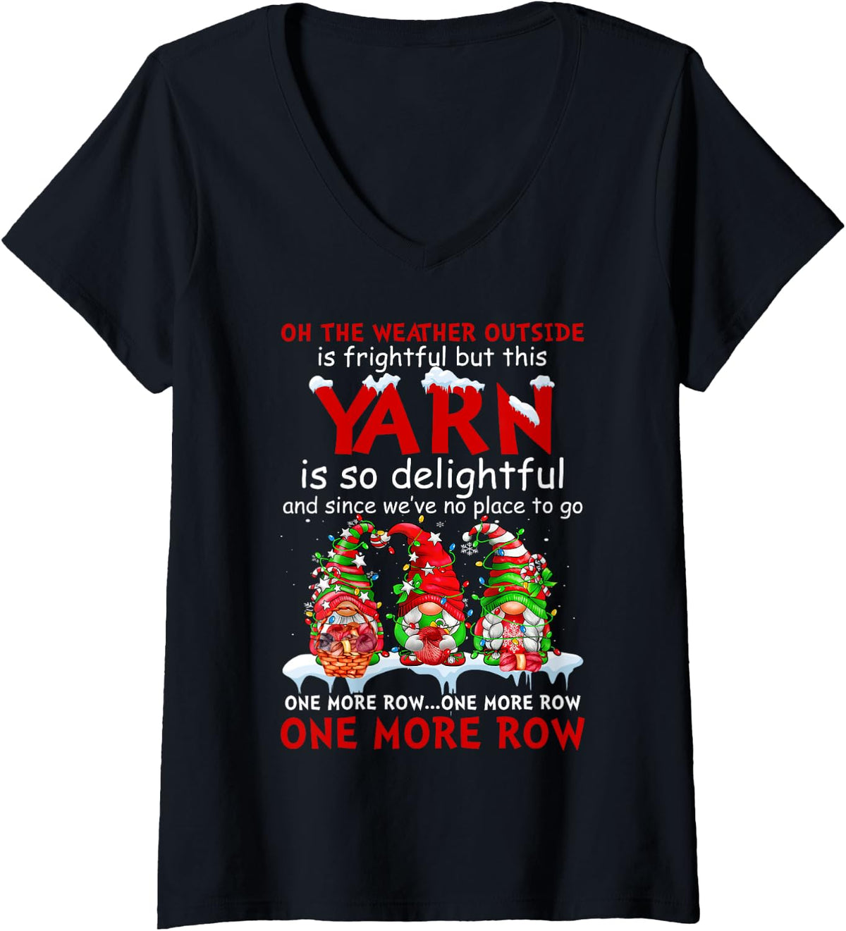 Oh The Weather Outside Is Frightful But This Yarn V-Neck Yarn Supply | High Search Volume | Best Seller Choice
