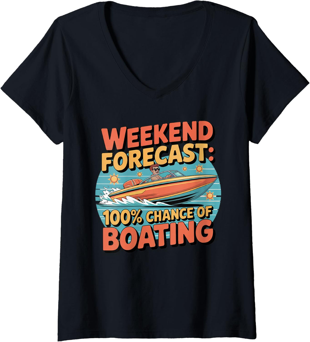 Womens Boat Stuff Boat Must Haves Motor Boaters Boating Boating V Neck Apparel Viral TikTok Find Best Seller Look