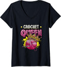 Womens Crochet Queen Yarn Crocheting V-Neck Yarn Supply | Premium Quality | Customer Favorite