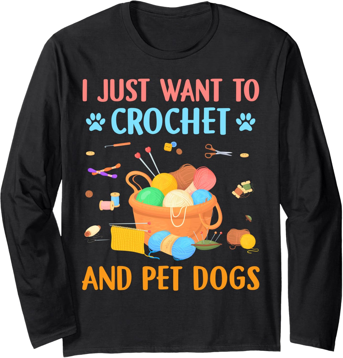 Crochet Yarn and Dogs Lovers Yarn Knitting Machine Dog Lover Long Sleeve Yarn Supply | High Search Volume | High CTR ...