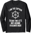 I m The Captain Boat Cool Captain Men Women Boating Long Sleeve Long Sleeve T Shirt Streetwear Style Hot Right Now