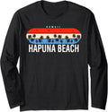 Retro Hapuna Beach Hawaii Souvenir Palm Trees Long Sleeve Apparel | Trending 2025