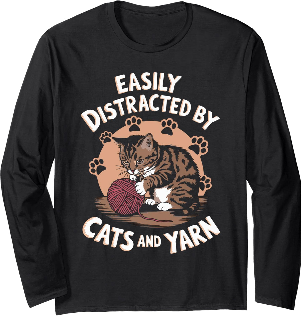 Crocheting Cats And Yarn for Seamstress Feline Owners Long Sleeve Yarn Supply | Top Rated | Customer Favorite
