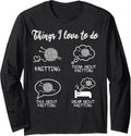 Knitting Enthusiasts Funny Yarn Knitting Lover Long Sleeve Yarn Supply | Trending 2025 | Best Seller Choice