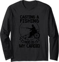 Wheelchair Fisherman Boating Disabled Hobby Handicap Fisher Long Sleeve Long Sleeve T Shirt Premium Print Everyday Wear