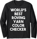 World's Best Roving Yarn Color Checker Long Sleeve Yarn Supply | Viral US Pick | Best Seller Choice