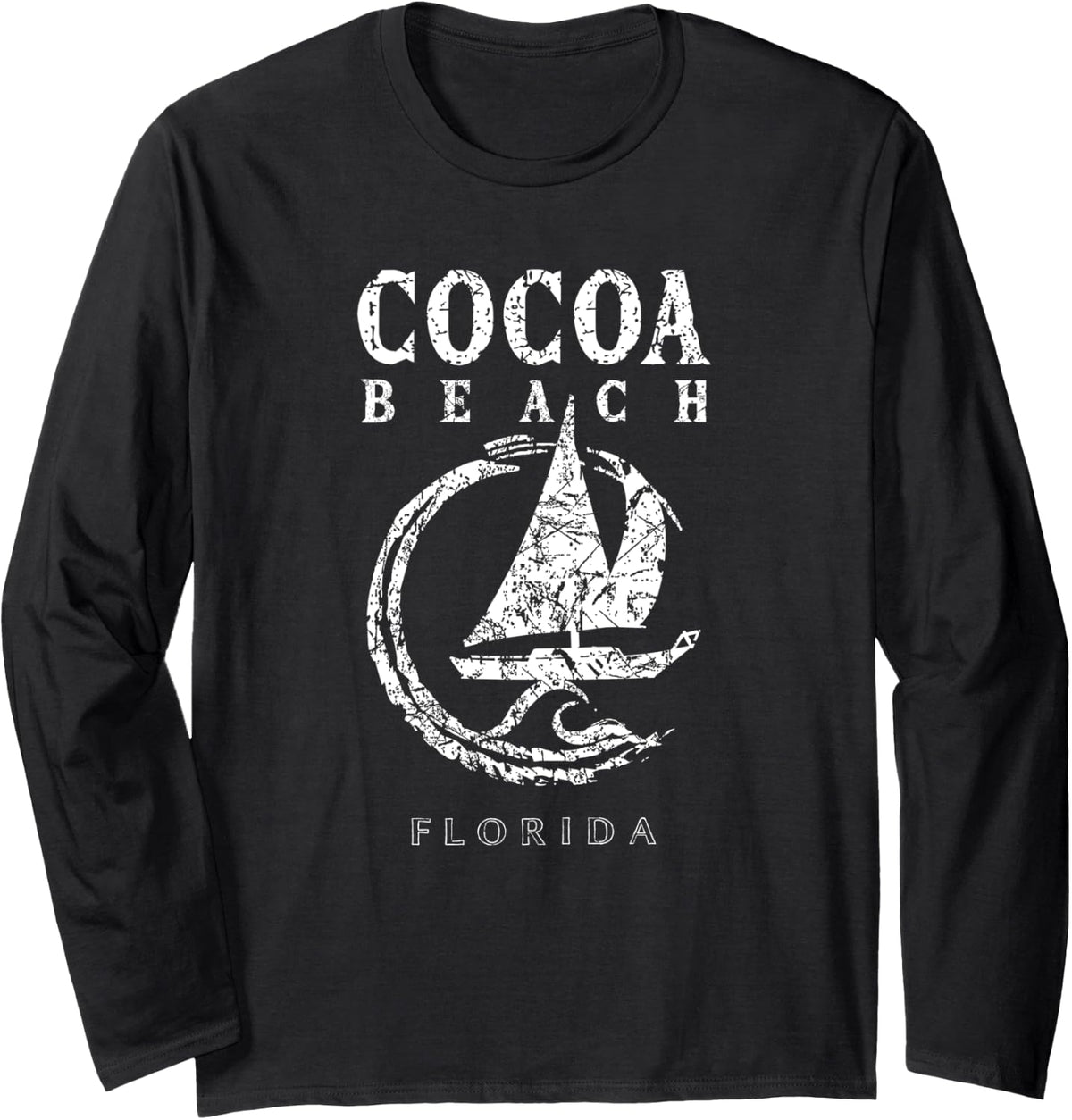 Cocoa Beach Souvenirs Florida Sailing Boat Sailboat FL Long Sleeve Long Sleeve T Shirt High Search Demand Gift Ready