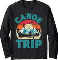 Canoe Trip Retro Canoe Boat for Canoeing Long Sleeve Long Sleeve T Shirt High Search Demand US Top Pick