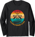 Life Is Better on Candlewood Lake Funny Boating Humor Boat Long Sleeve Long Sleeve T Shirt High Search Demand Fan Favori